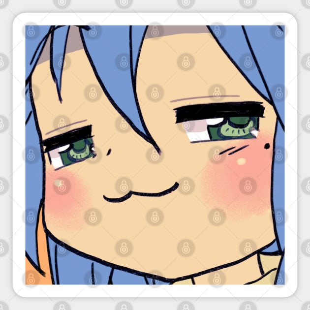 smug face izumi konata / lucky star Magnet by mudwizard